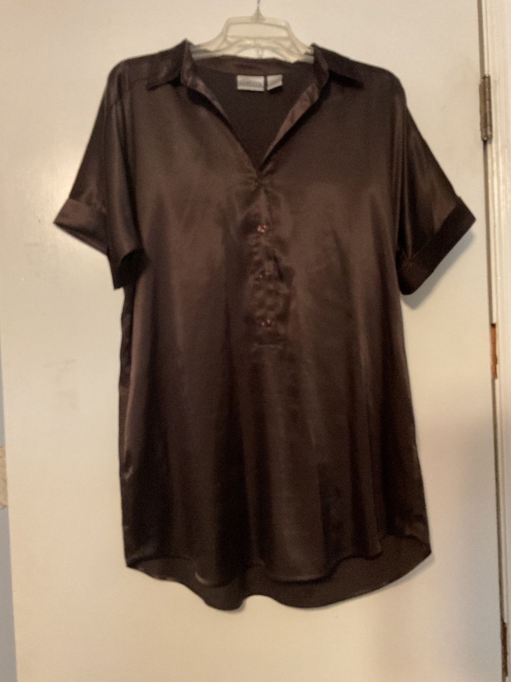 Chicos satin like brown tunic